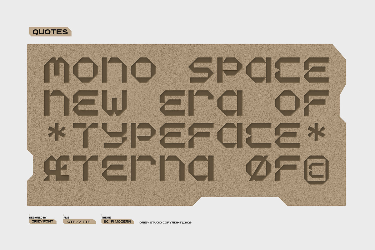 Rengat Mono - Modern Monospace Font, a Sans Serif Font by Drizy (Photo 3 of 10)