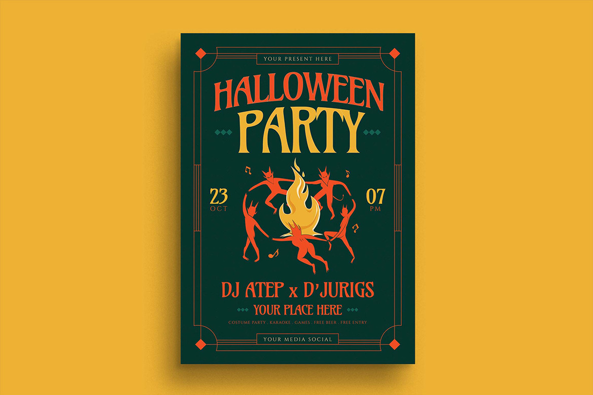 Halloween Music Festival Flyer, a Flyer Template by megarez (Photo 1 of 3)