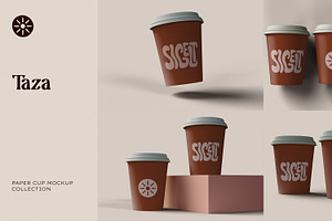Digital Paper Cup Mockup Collection