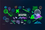 Modern 3D geometric shapes, a Technology Illustration by SergeyBitos (Thumbnail 2 of 4)
