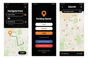 Parking Mobile App Template