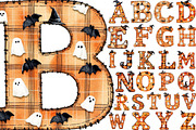 Halloween Alphabet Letters Bundle, a Seasonal Illustration by Designking (Thumbnail 1 of 4)
