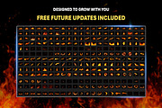 300+ Fire and Flame Overlay Effects, an Object Graphic by Mikel Blazgad (Thumbnail 8 of 11)