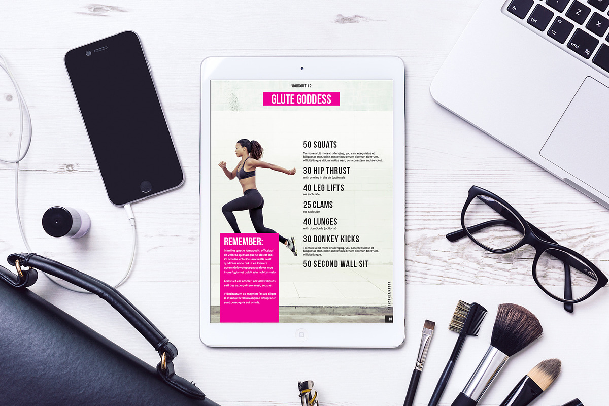 Fitness Bold Ebook Template, a Magazine Template by Providence Studio (Photo 6 of 6)