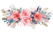 Watercolor Floral Bouquet Set, an Illustration by Creativeshirt (Thumbnail 7 of 11)