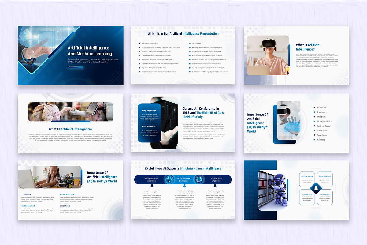 Artificial Intelligence & Machine, a Presentation Template by SlideStack (Photo 2 of 5)