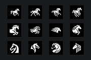 60 Horse Silhouette Logo Bundle, a Branding & Logo Template by Vectorium Studio (Thumbnail 5 of 11)