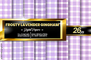 Frosty Lavender Gingham Digital Pape, a Graphic by Hurairagraphics (Thumbnail 1 of 5)