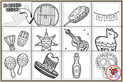Cozy Fiesta Bold&Easy Coloring Pages, a Seasonal Illustration by EduEnrich (Thumbnail 3 of 3)