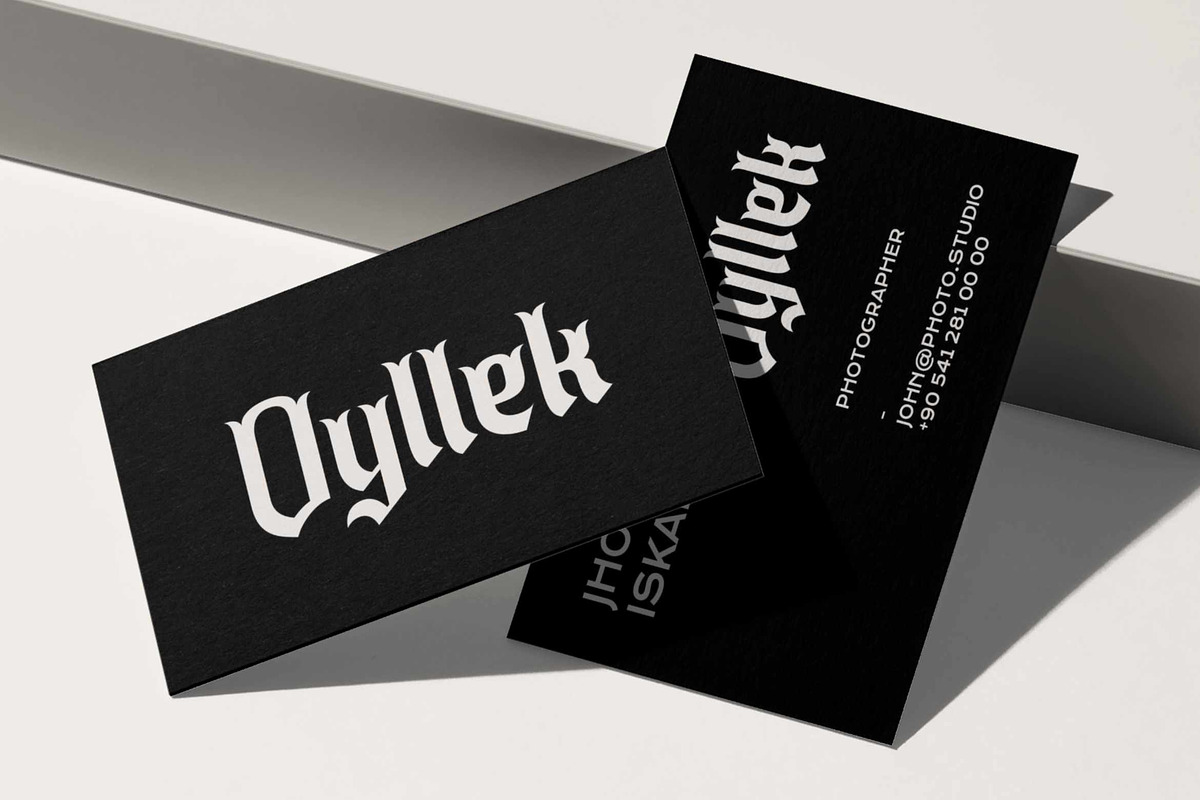 Hollykop-Blackletter Display Font, a Blackletter Font by Fype Co. (Photo 3 of 6)