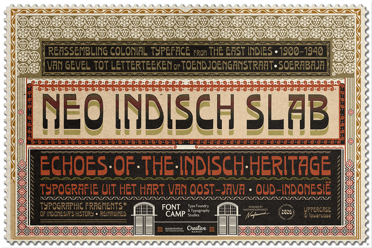 Neo Indisch Slab Font, a Slab Serif Font by Fontcamp Type Foundry (Photo 1 of 7)