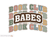 Book Club Babes PNG Bookish SVG, a Graphic by mh_arif (Thumbnail 1 of 3)