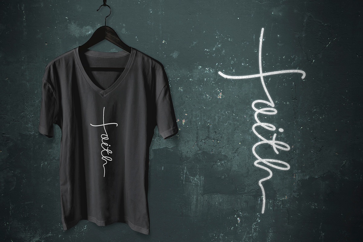 'Faith' Cross - Christian SVG, an Illustration by Little Type Factory (Photo 3 of 7)