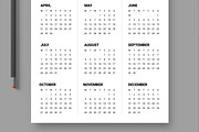 Calendar Set For 2025 to 2028 Years, a Stationery Template by ContestDesign (Thumbnail 4 of 6)