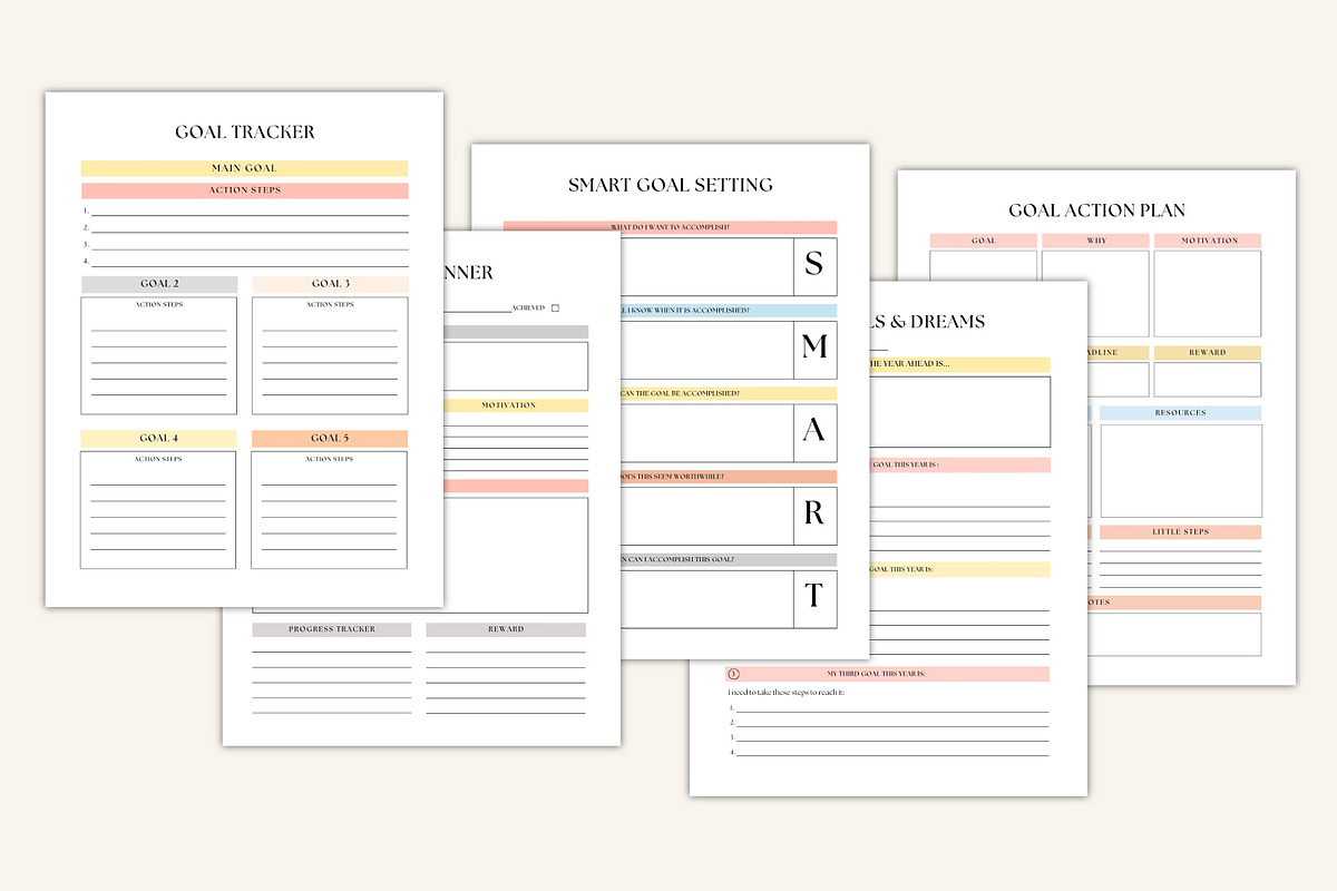 2026 Life Goals Vision Board Workbook preview 2