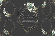 Mellow Greenery. Watercolor and Gold, a Decorative Illustration by Tinydew (Thumbnail 9 of 14)