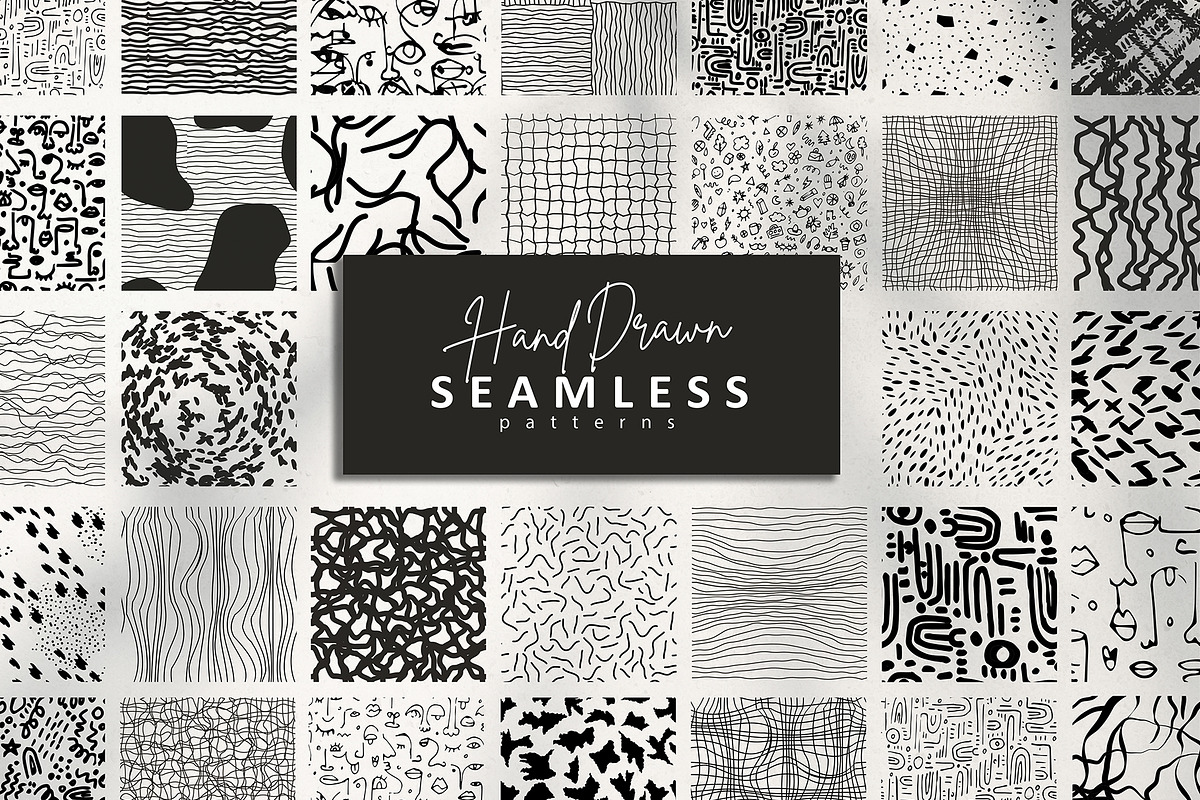 Hand drawn Seamless pattern, a Texture Illustration by Merfin (Photo 1 of 3)