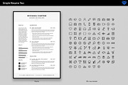 Simple Resume 2, a Resume Template by ikono.me (Thumbnail 6 of 6)