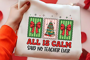 All Is Calm Said No Teacher PNG Art, a Seasonal Illustration by CrexoraLab (Thumbnail 2 of 4)