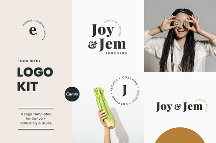 Canva Logo Kit | Joy and Jem, a Branding & Logo Template by Erin Cassidy