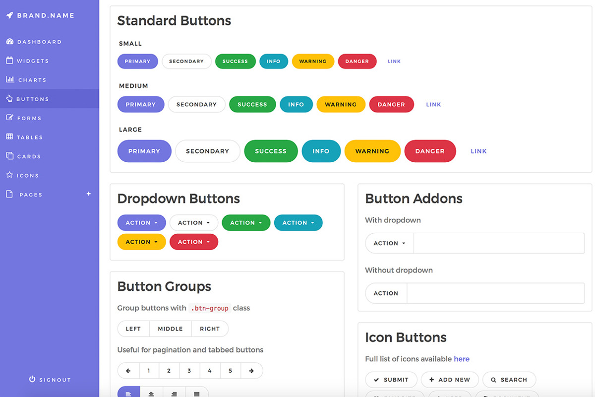 Bootstrap 4 Admin Dashboard Template, a Bootstrap Template by Medialoot (Photo 5 of 10)