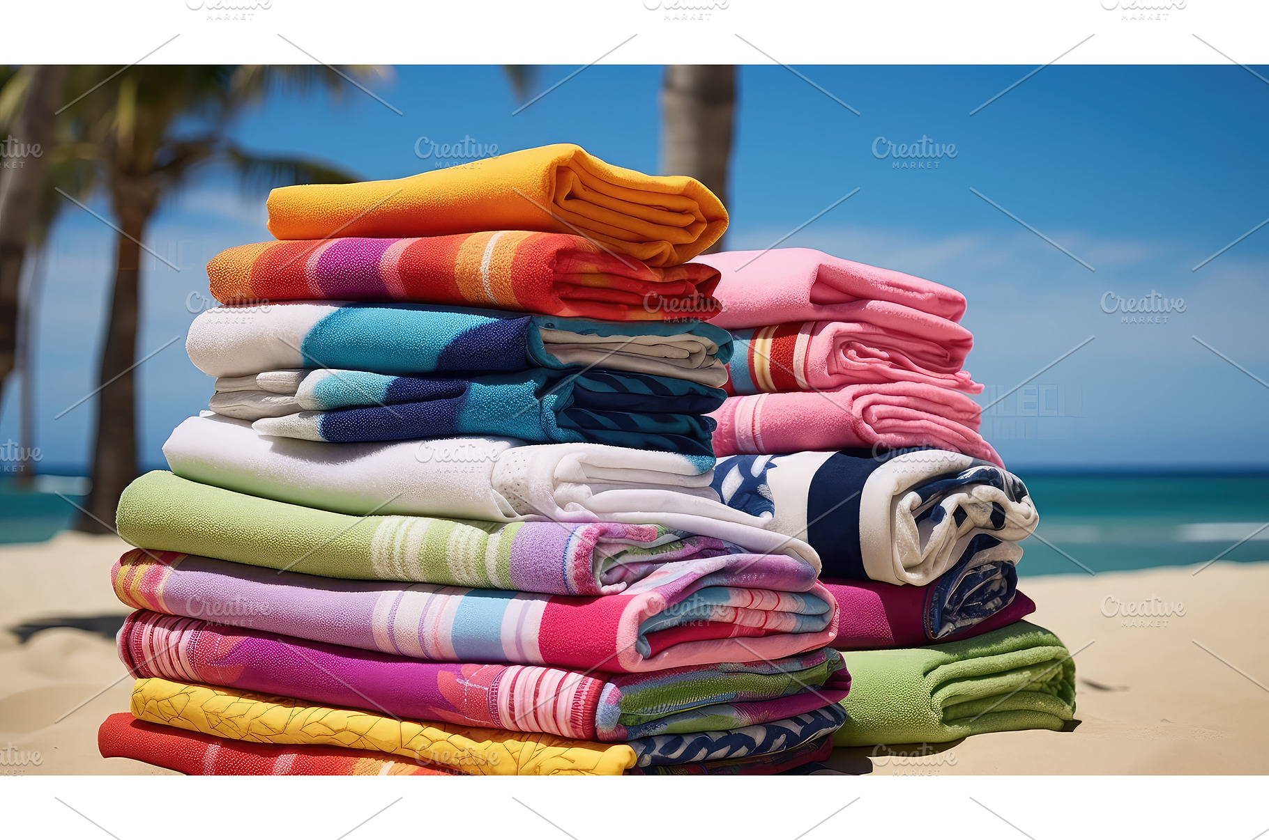 sand product summer background ai, a Holiday Photo by pikepicture