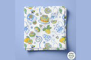 Lemon Tea Time Seamless Pattern, a Food Illustration by TitaLivingArt (Thumbnail 3 of 10)