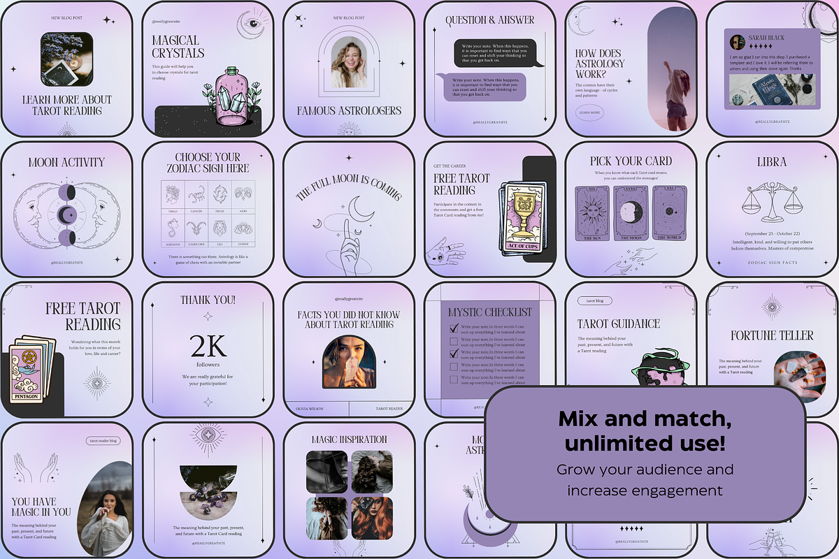 Magical Instagram Templates Canva, a Social Media Template by Eden Origin Studio (Photo 4 of 7)