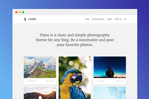 Floro Tumblr Photo Theme, a Websites & App Template by Dabu Themes
