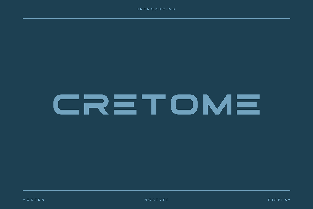Cretome - Modern Display Typeface, a Font by Letterna (Photo 1 of 4)