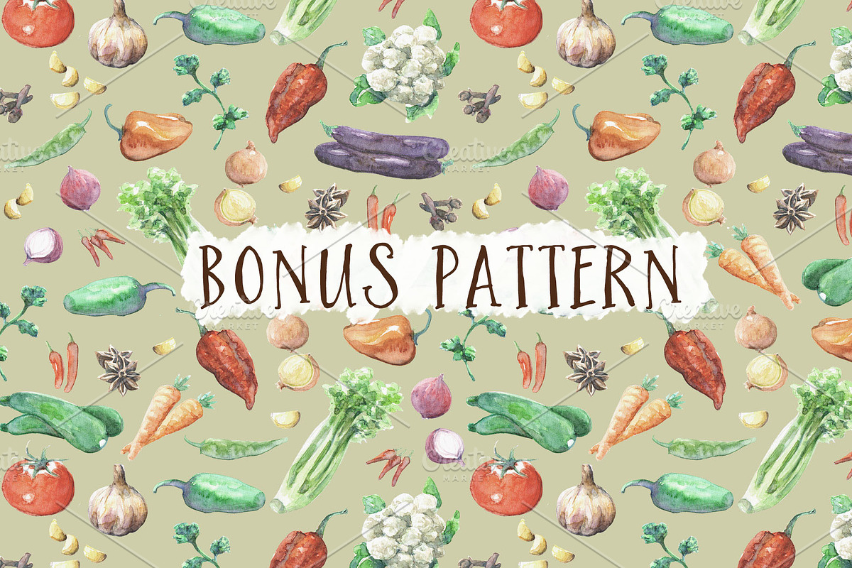 Watercolor Fresh Ingredients, a Food Illustration by Cynthia Arre (Photo 5 of 6)