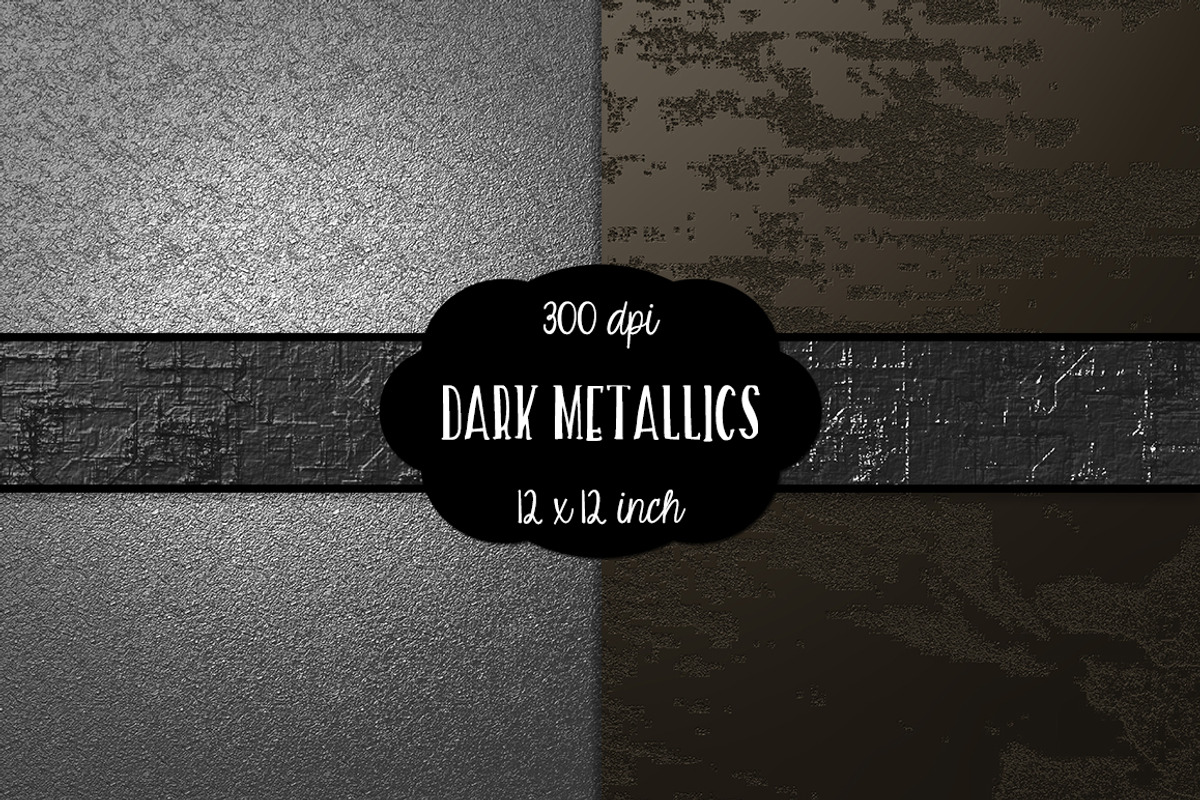 Dark Metallic Digital Paper preview 3