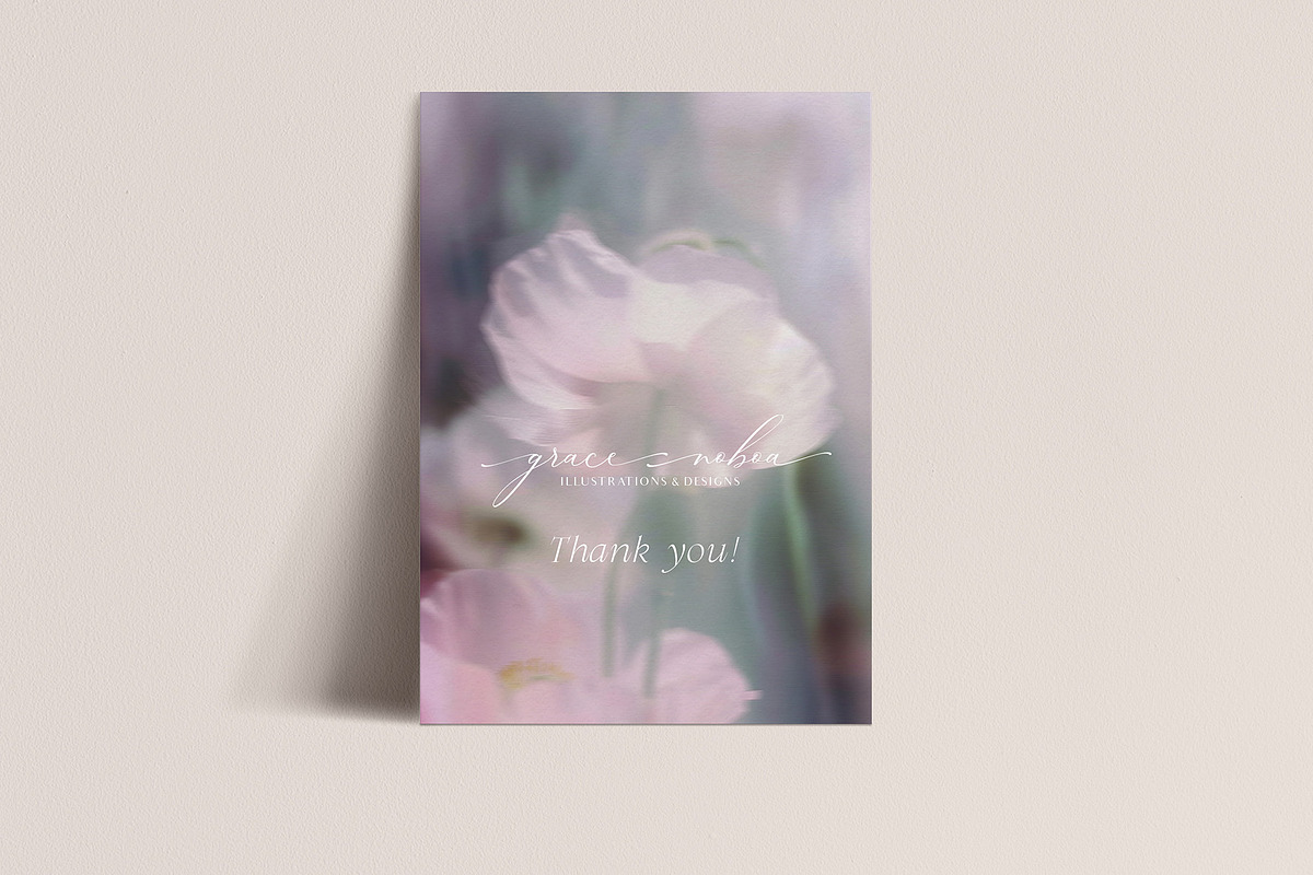 Organic Blurry Floral Backgrounds, a Background Graphic by Grace Noboa Illustrations (Photo 13 of 13)