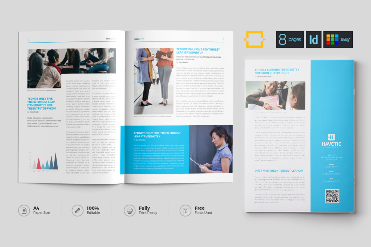 Newsletter, a Brochure Template by DesignJanala (Photo 5 of 6)