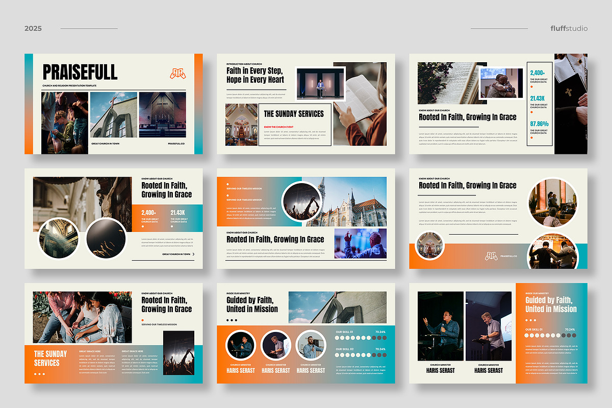 Church Google Slides Template, a Presentation Template by fluffstudio (Photo 2 of 4)