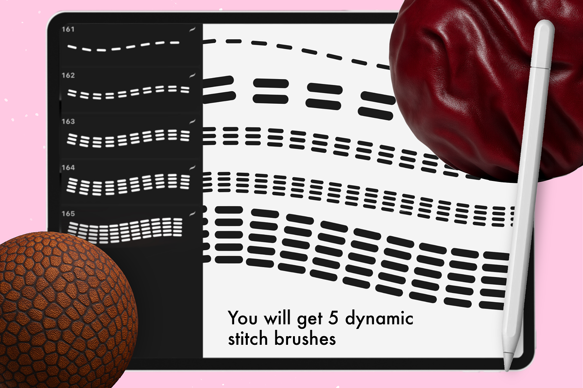 Procreate Leather Fabric brushes, a Brush Add-On by Revabrush (Photo 4 of 6)