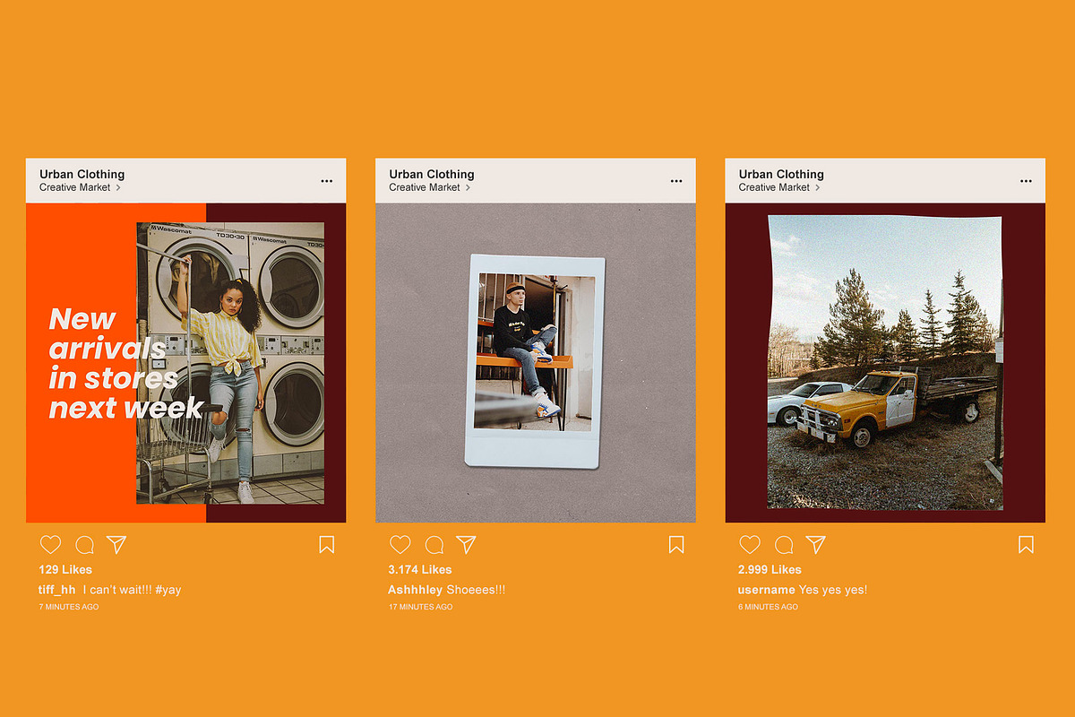 70s BACK TO SCHOOL - Instagram kit, a Social Media Template by Ratatap! (Photo 4 of 7)