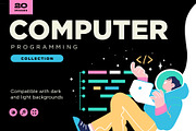 Programming Illustration Set, an Illustration by StonePic