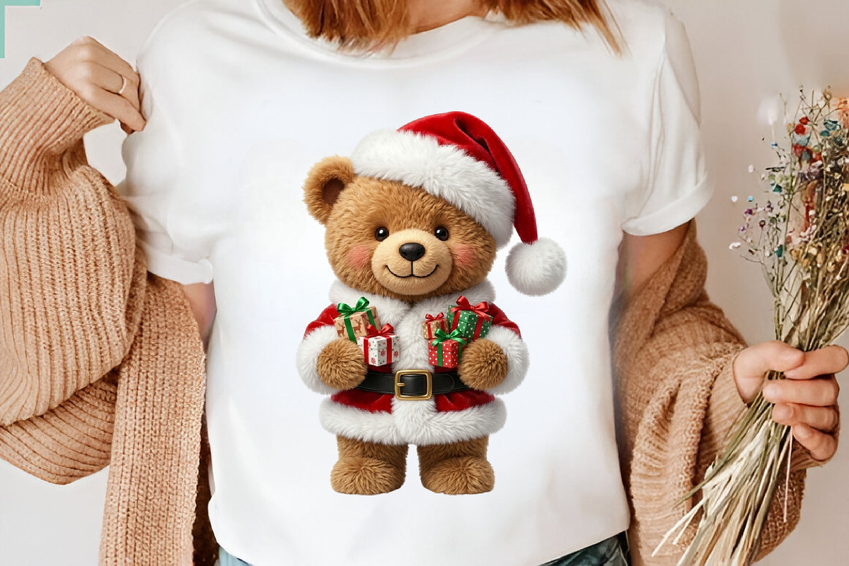 Christmas Teddy Bear Clipart, a Transportation Illustration by Digital Artistic99 (Photo 7 of 9)