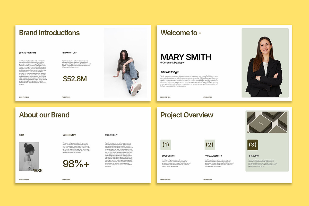 Brand Design Proposal Deck, a Presentation Template by Devators (Photo 4 of 8)
