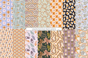 Retro Easter Pattern Set