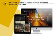 Awesome - Photography Template, a Bootstrap Template by Tarsier Graphics (Thumbnail 1 of 4)