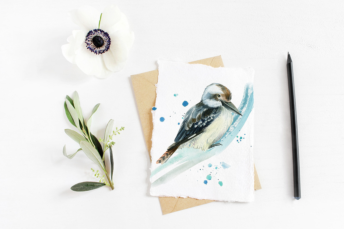Tropical Birds, Watercolor painting, an Animal Illustration by Hanna Hryharenka (Photo 10 of 13)