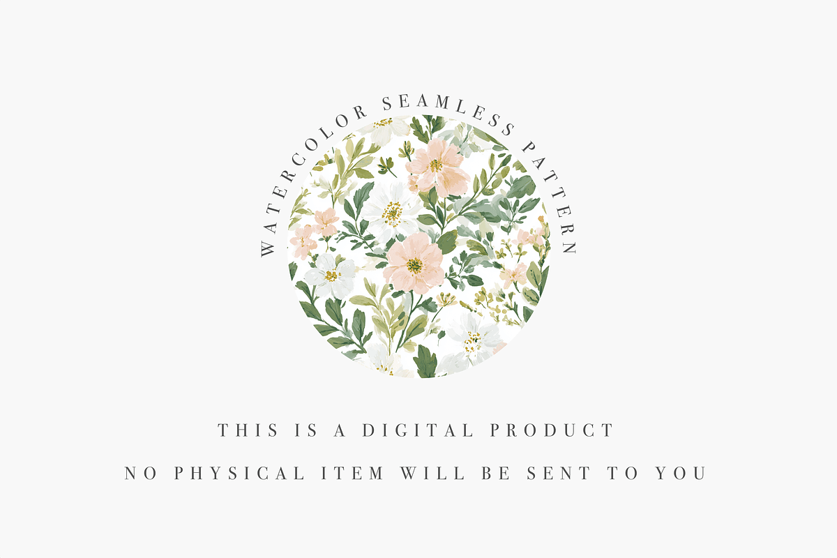 Blush Pink and White Floral Seamless, a Pattern Graphic by Pati Charm Studio (Photo 4 of 7)