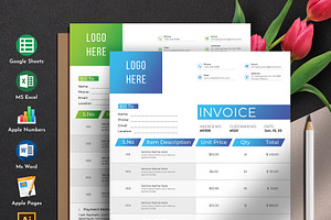 Invoice Excel Google Sheets Word