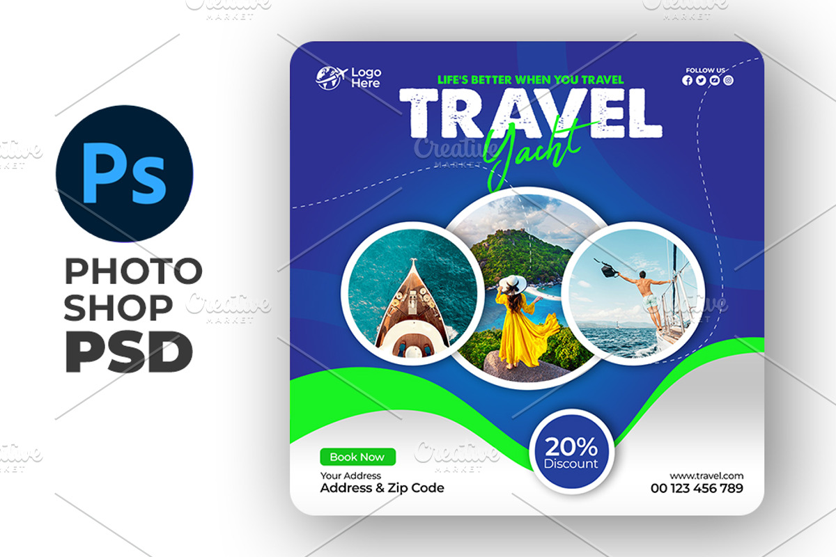 Travel Flyer, a Flyer Template by Artonix (Photo 2 of 3)