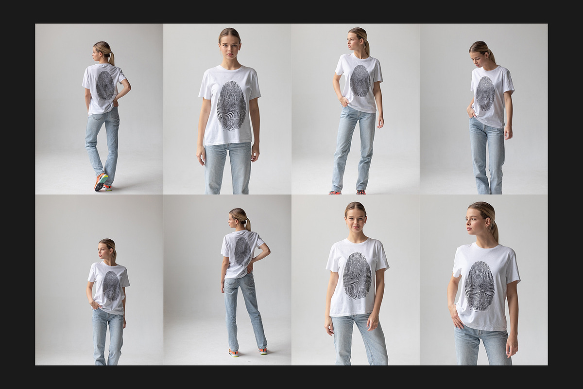 T-Shirt Mock-Up Set, a Shirt Mockup by Freeman Studio (Photo 7 of 14)