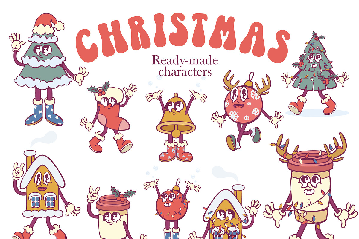 Christmas Mascot Creator, an Illustration by Anastasiya Klempach (Photo 5 of 11)