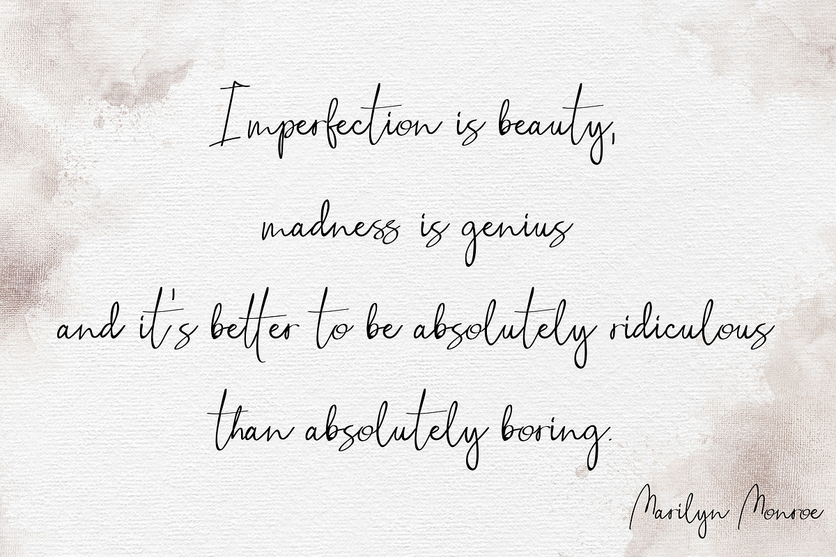 Stillness Handwritten Script Font preview 8