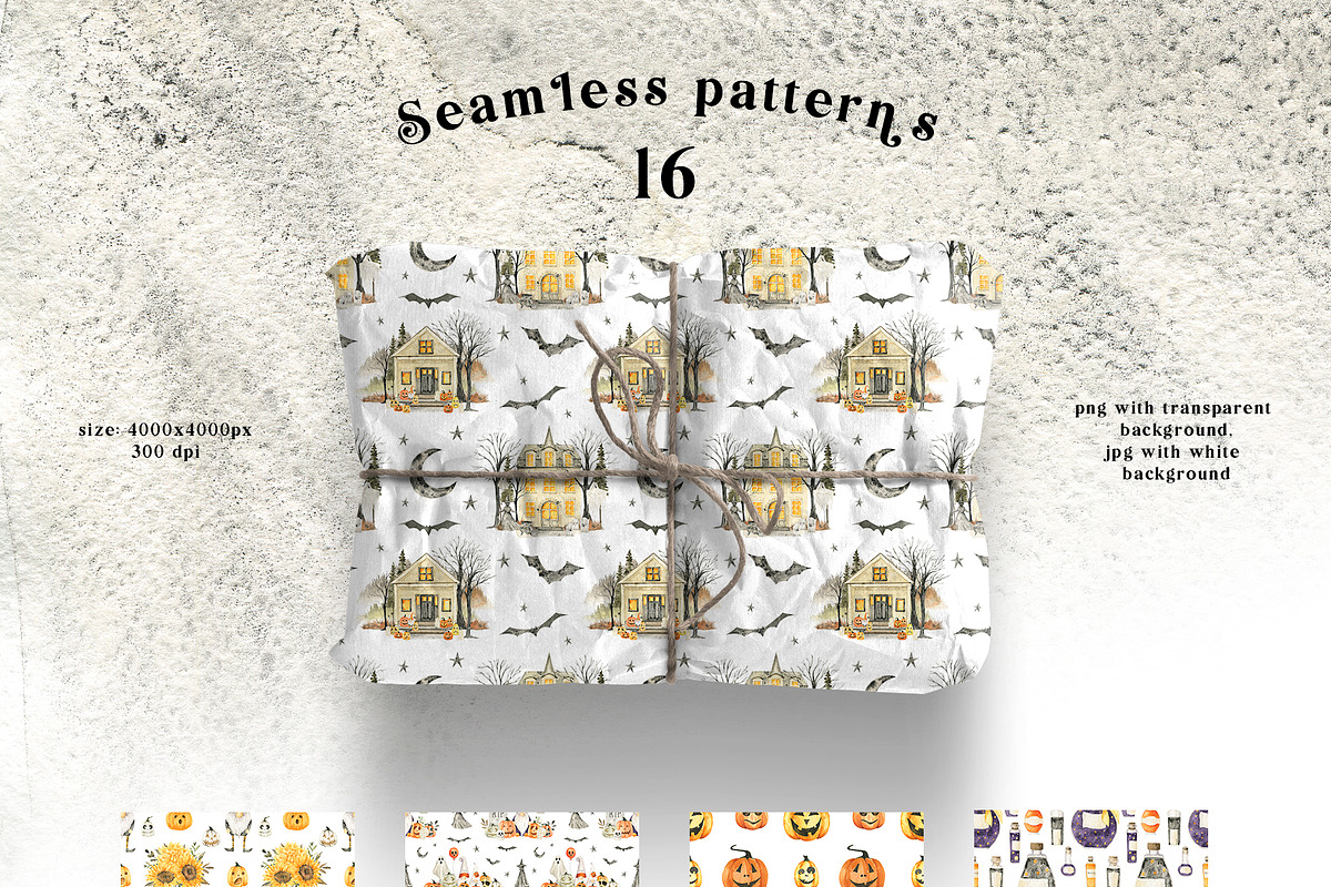 Cozy Halloween watercolor collection, a Seasonal Illustration by LiChu Art (Photo 19 of 28)